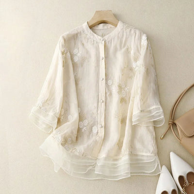 Camila™ Floral Buttoned Blouse