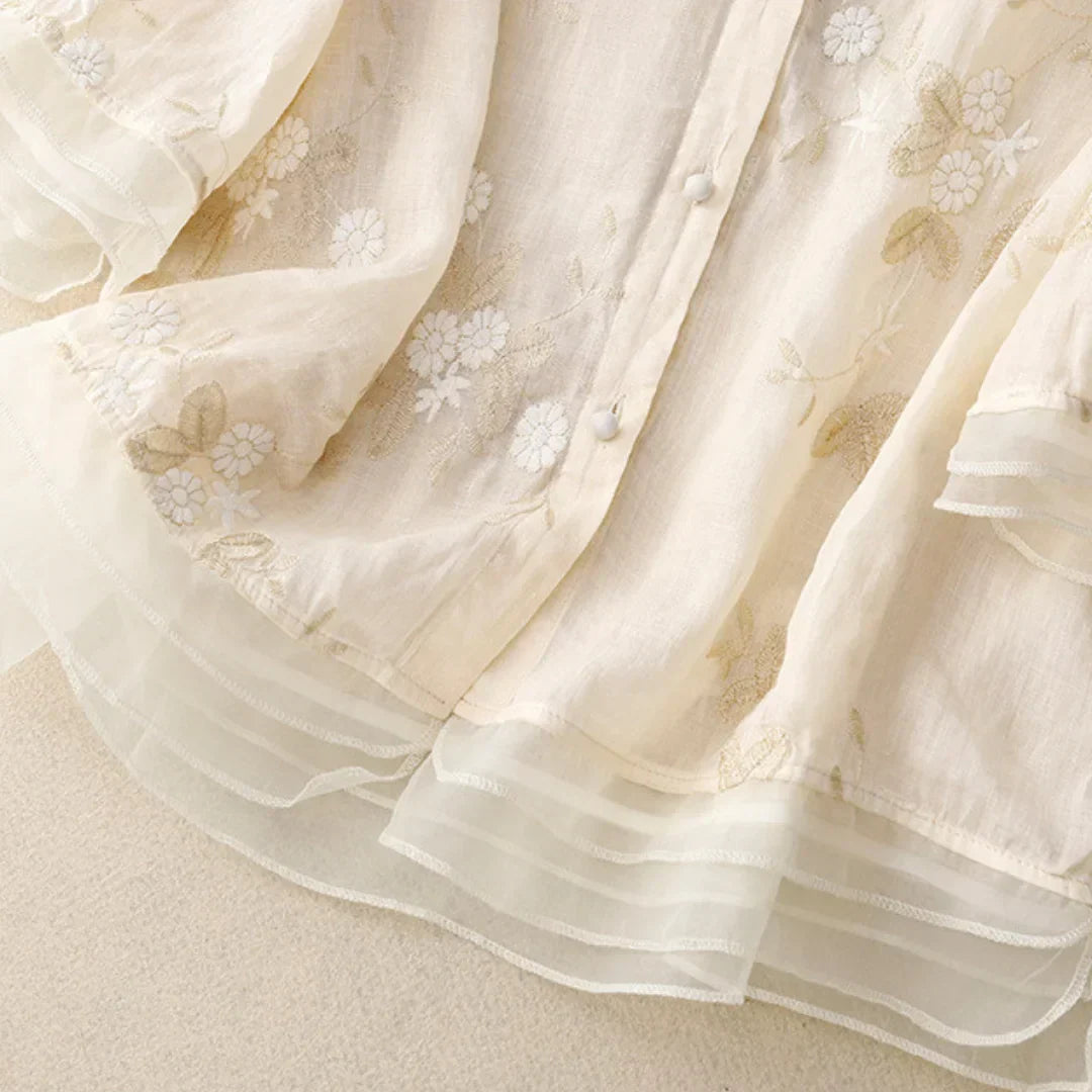 Camila™ Floral Buttoned Blouse