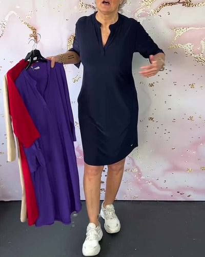 Leah™ Simple Sleeveless Dress
