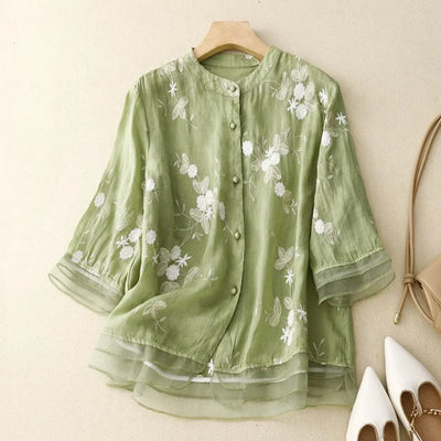 Camila™ Floral Buttoned Blouse