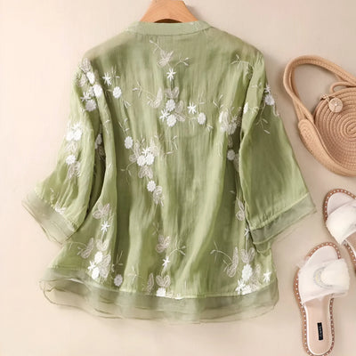 Camila™ Floral Buttoned Blouse