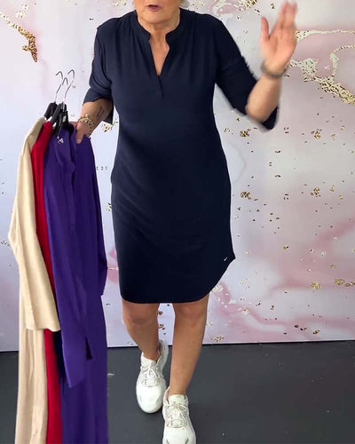 Leah™ Simple Sleeveless Dress