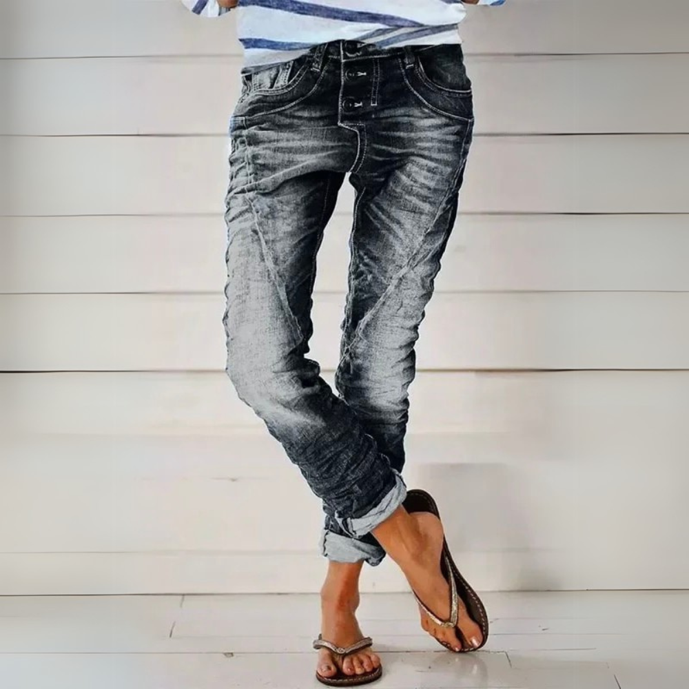 Elli™ Relaxed Fit Distressed Jeans