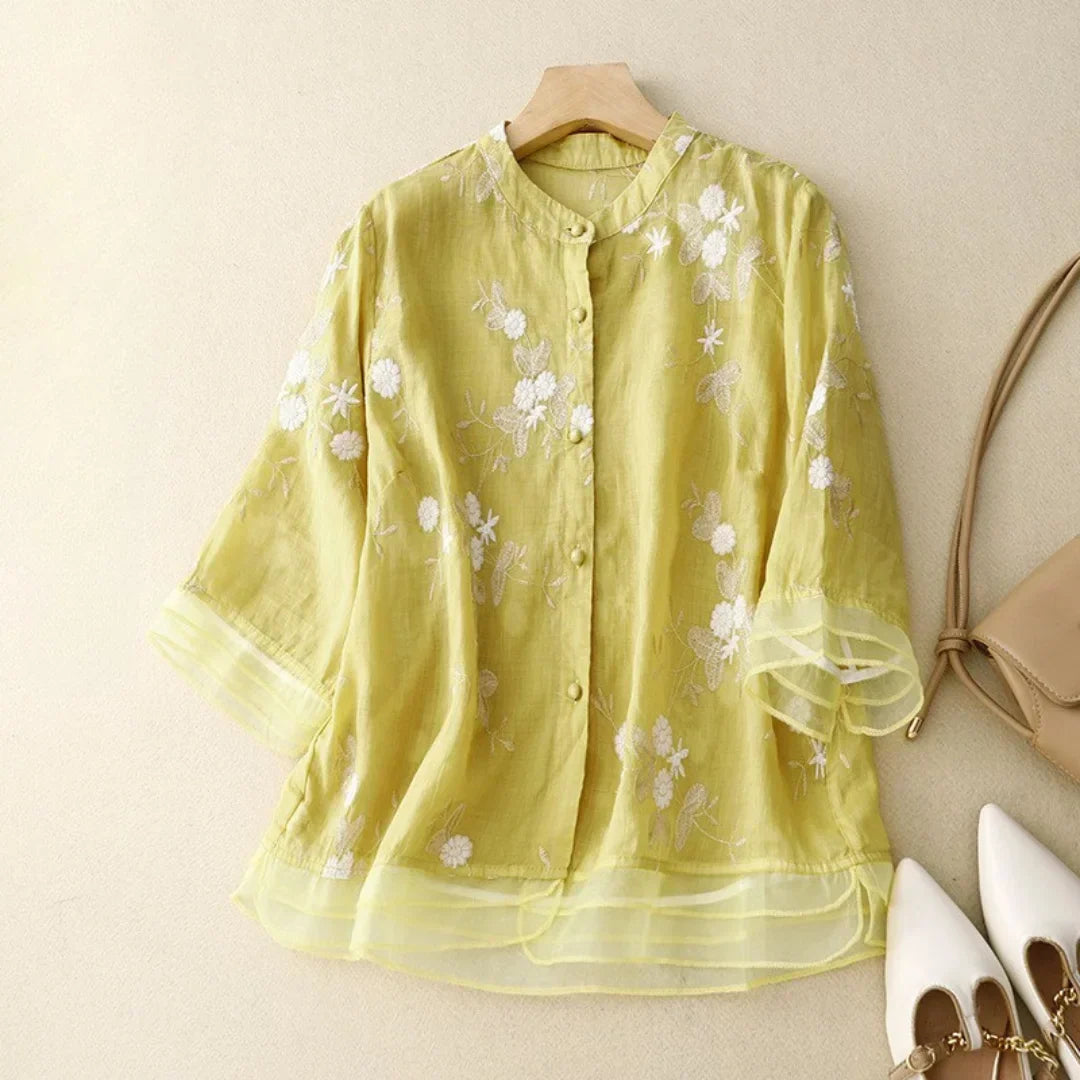 Camila™ Floral Buttoned Blouse