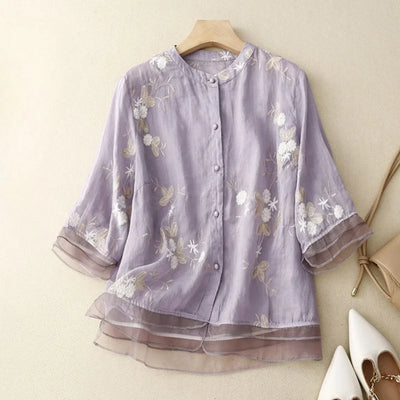 Camila™ Floral Buttoned Blouse