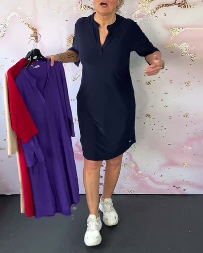 Leah™ Simple Sleeveless Dress