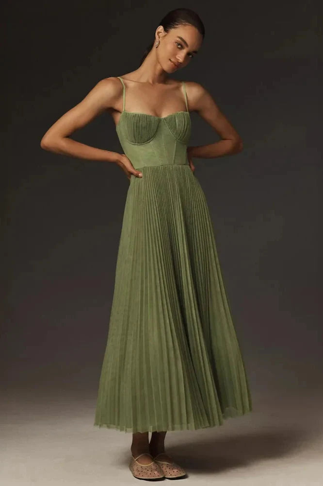 Adriana™ Pleated Midi Dress