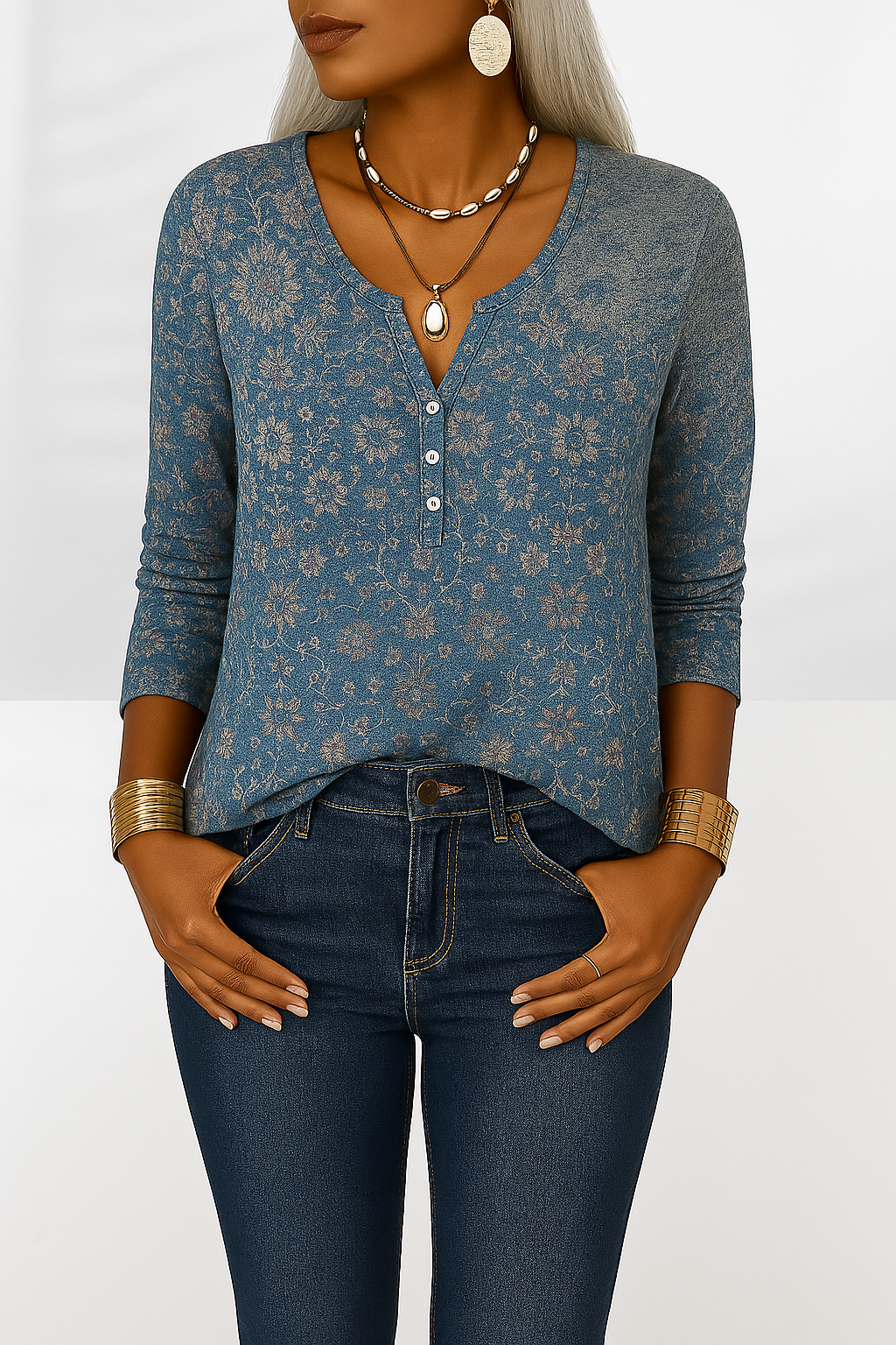 Alina™ Boho Long Sleeve Top