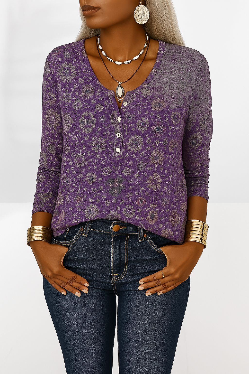 Alina™ Boho Long Sleeve Top