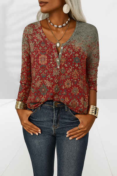 Alina™ Boho Long Sleeve Top
