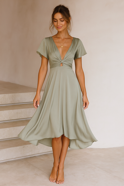 Brigit™ Flowy V-Neck Dress