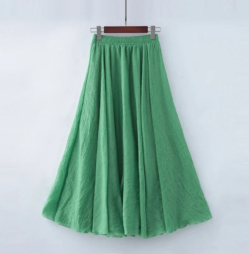 Maci Rhode - Cotton Linen Maxi Skirt