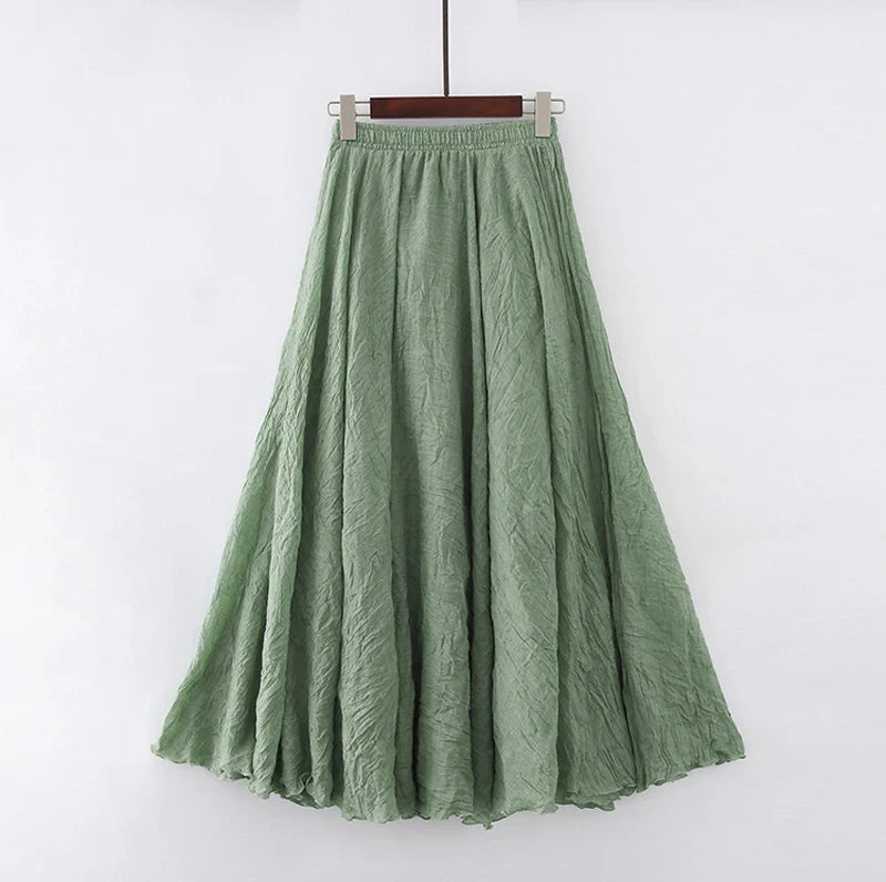 Maci Rhode - Cotton Linen Maxi Skirt