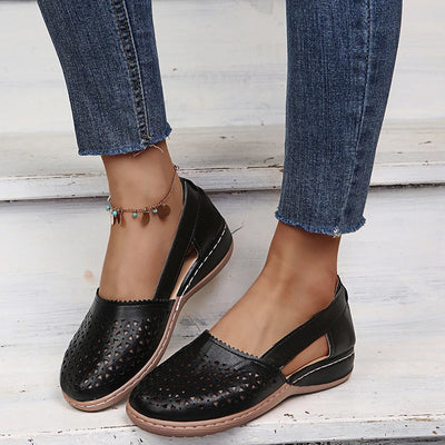 Gracie - Perforated Slip-On Flats