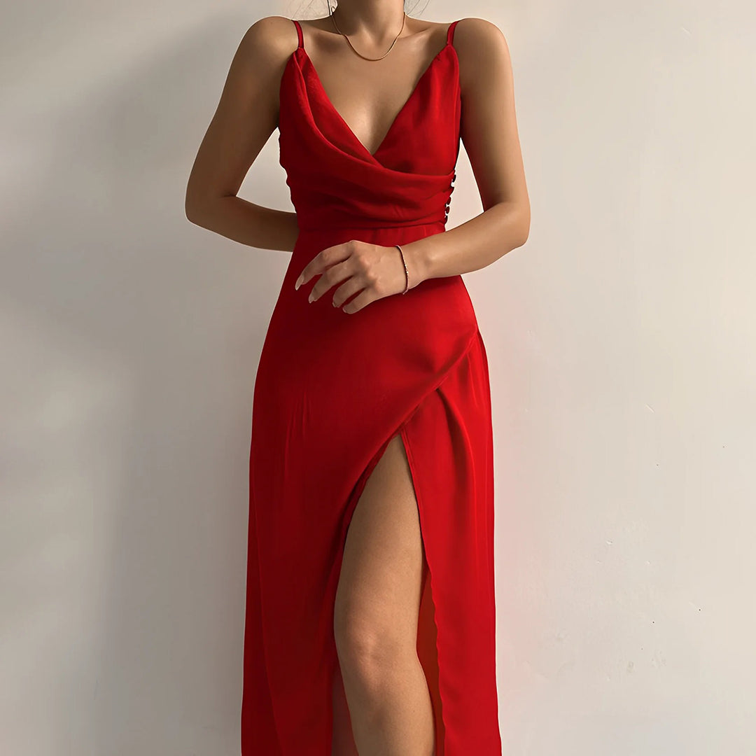 Sophia™ Elegant Slit Maxi Dress