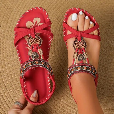 Katherine - Boho Flat Sandals