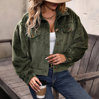 Corduroy Cropped Jacket