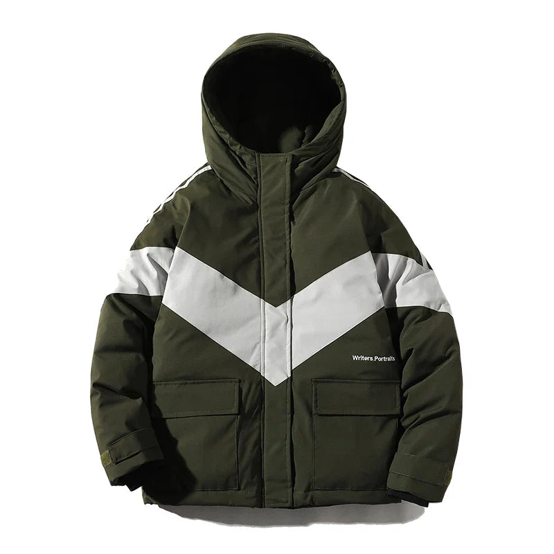 Color-Block Puffer Jacket