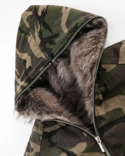 Fur Lined Camo Jacket