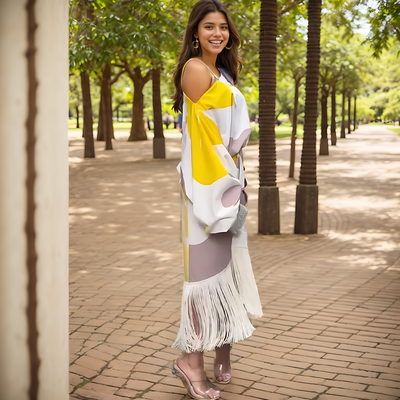 Talia™ | Satin Dress with Puff Sleeves