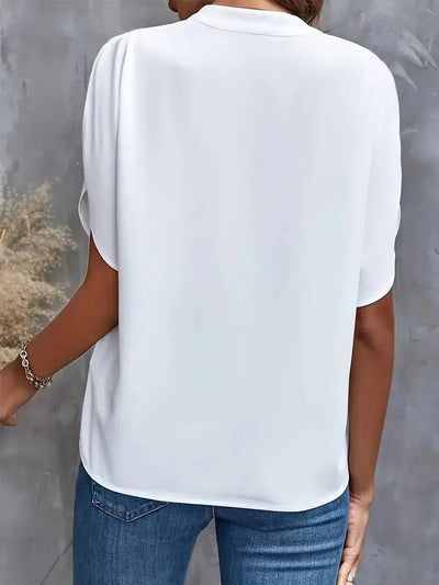 Lara™ Elegant V-Neck Blouse