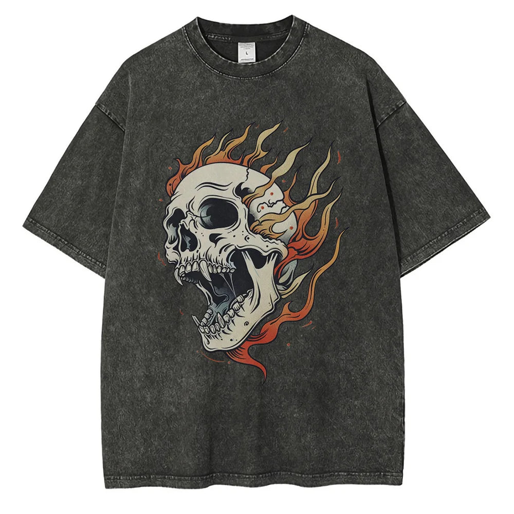 'Blaze In Glory' - Oversized Graphic Tee