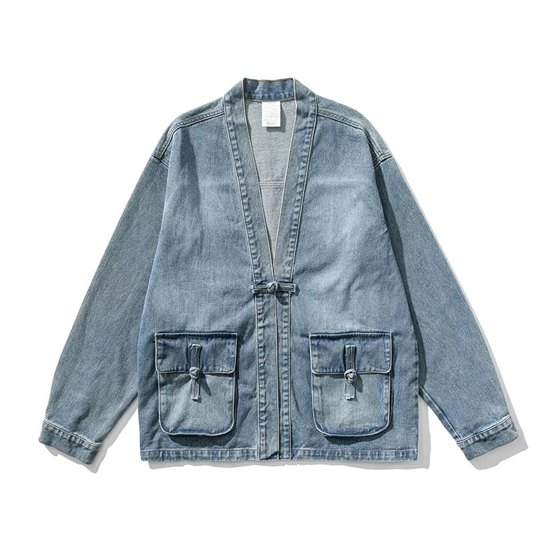 Vintage Wash Denim Kimono