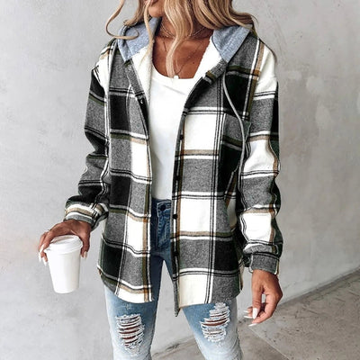 Martina™ Plaid Hoodie Jacket