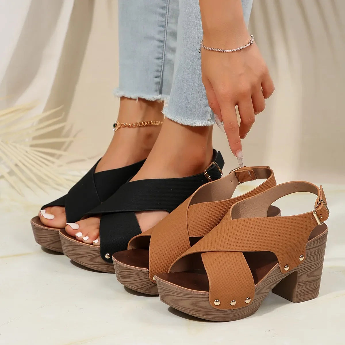 Shery™ - Platform Heel Sandals