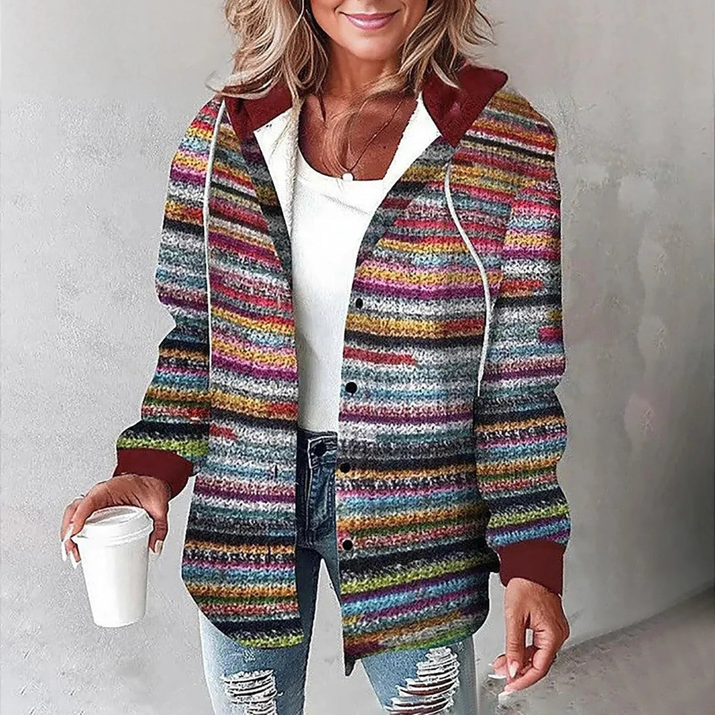Martina™ Plaid Hoodie Jacket