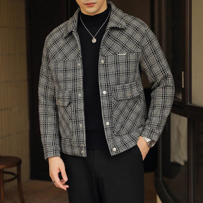 Twill Plaid Jacket