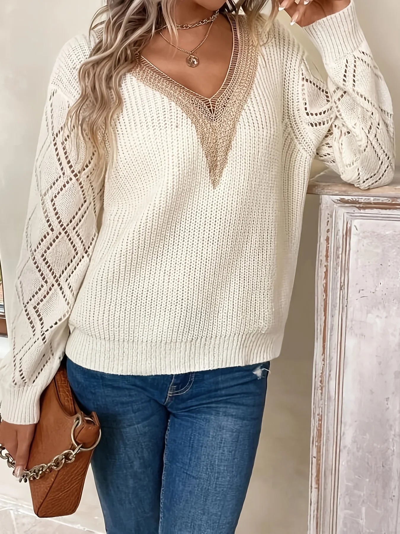 Crochet Lace Sweater