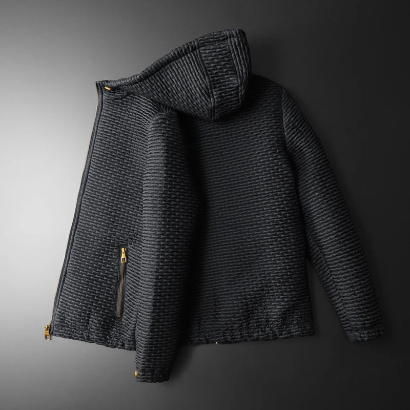 Black Micro-Quilts Jacket