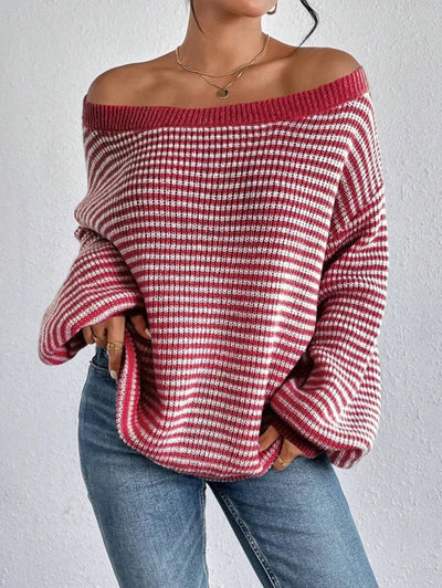 Lantern Sleeve Knitted Top