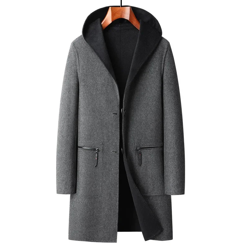 Reversible Wool Overcoat