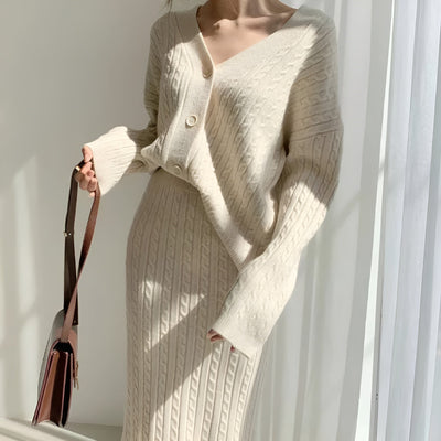 Siena Knitted Cardigan Set