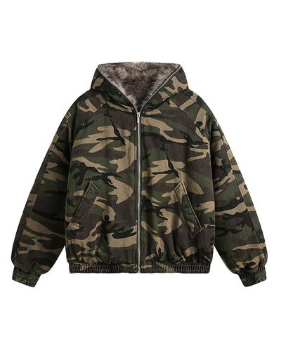 Fur Lined Camo Jacket