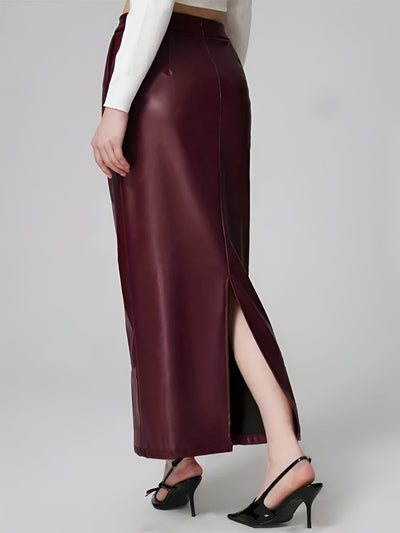 Leather Pencil Skirt