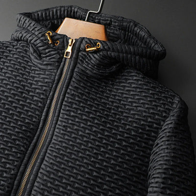 Black Micro-Quilts Jacket