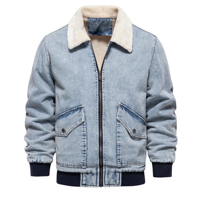 Denim Aviator Jacket