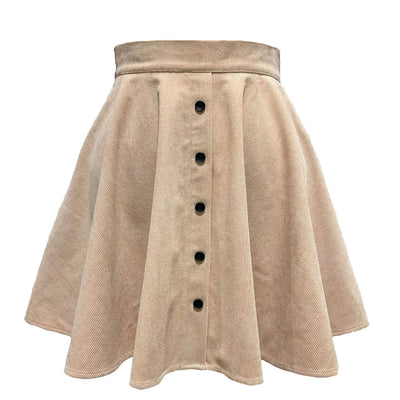 Autumn A-Line Corduroy Skirt