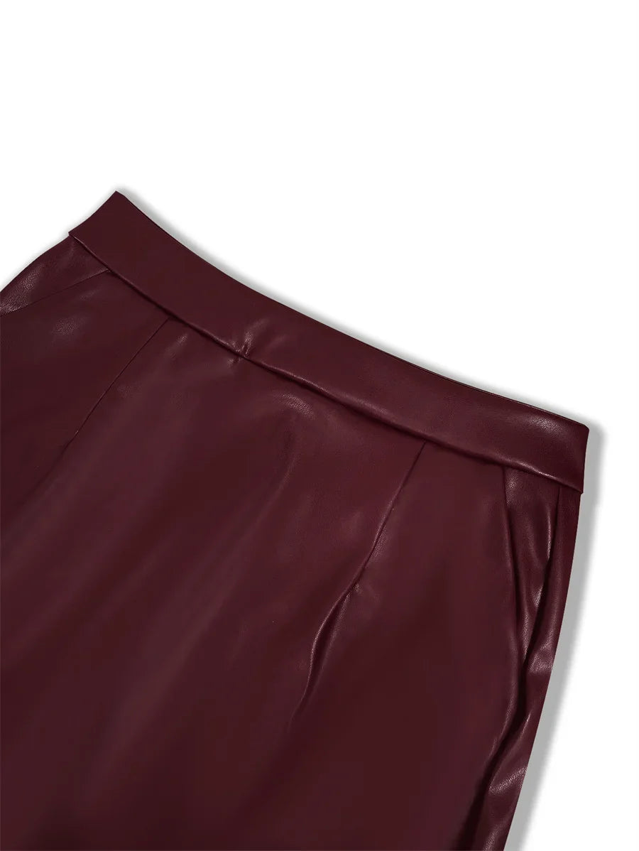 Leather Pencil Skirt