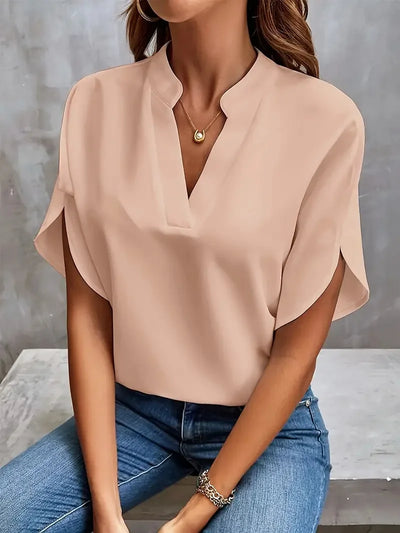 Lara™ Elegant V-Neck Blouse