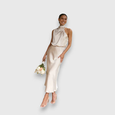 Lucinda™ Elegant Halter Neck Dress
