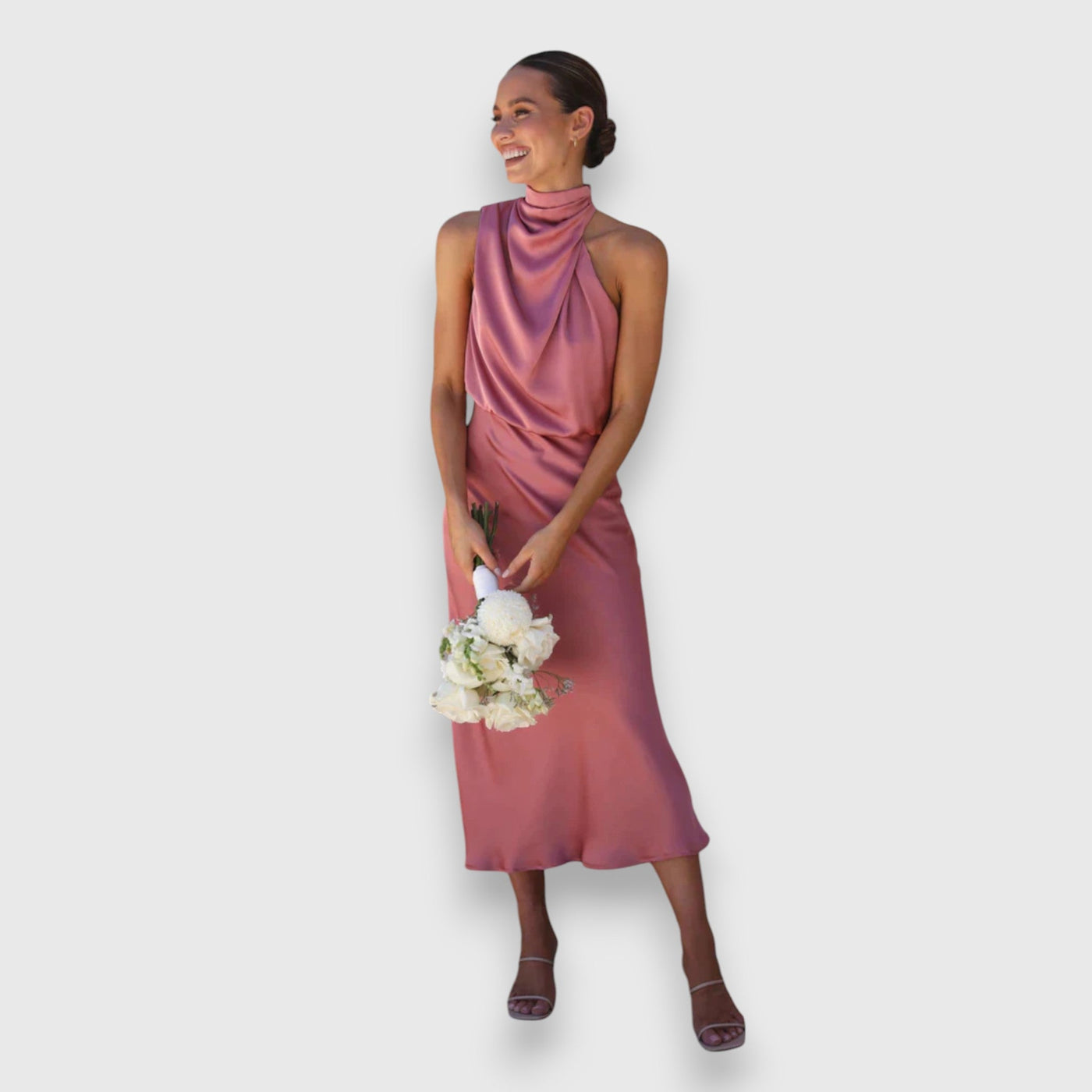 Lucinda™ Elegant Halter Neck Dress