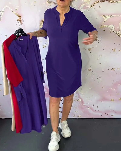 Leah™ Simple Sleeveless Dress