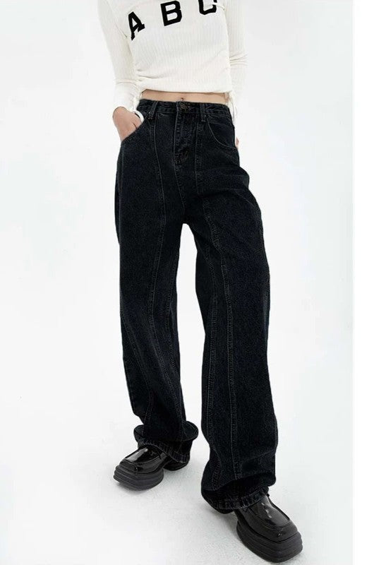 High-Waist Vintage Denim