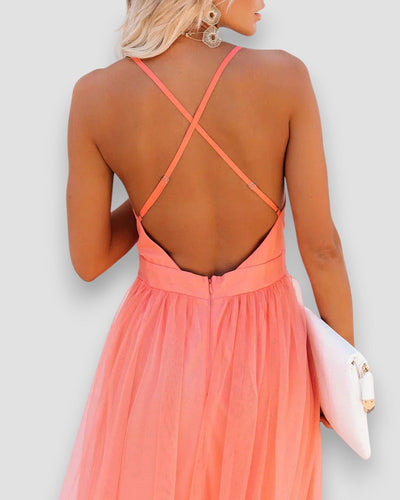 Lidia™ Deep V Maxi Dress